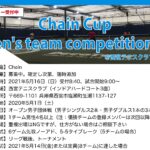 【結果】Chain Cup Men’s team competition①@兵庫