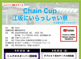【結果】Chain Cup 江坂にいらっしゃい祭