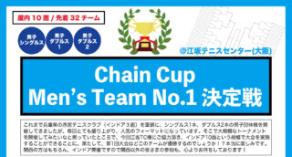【受付開始】8月13日：Chain Cup Men’s Team No.1 決定戦